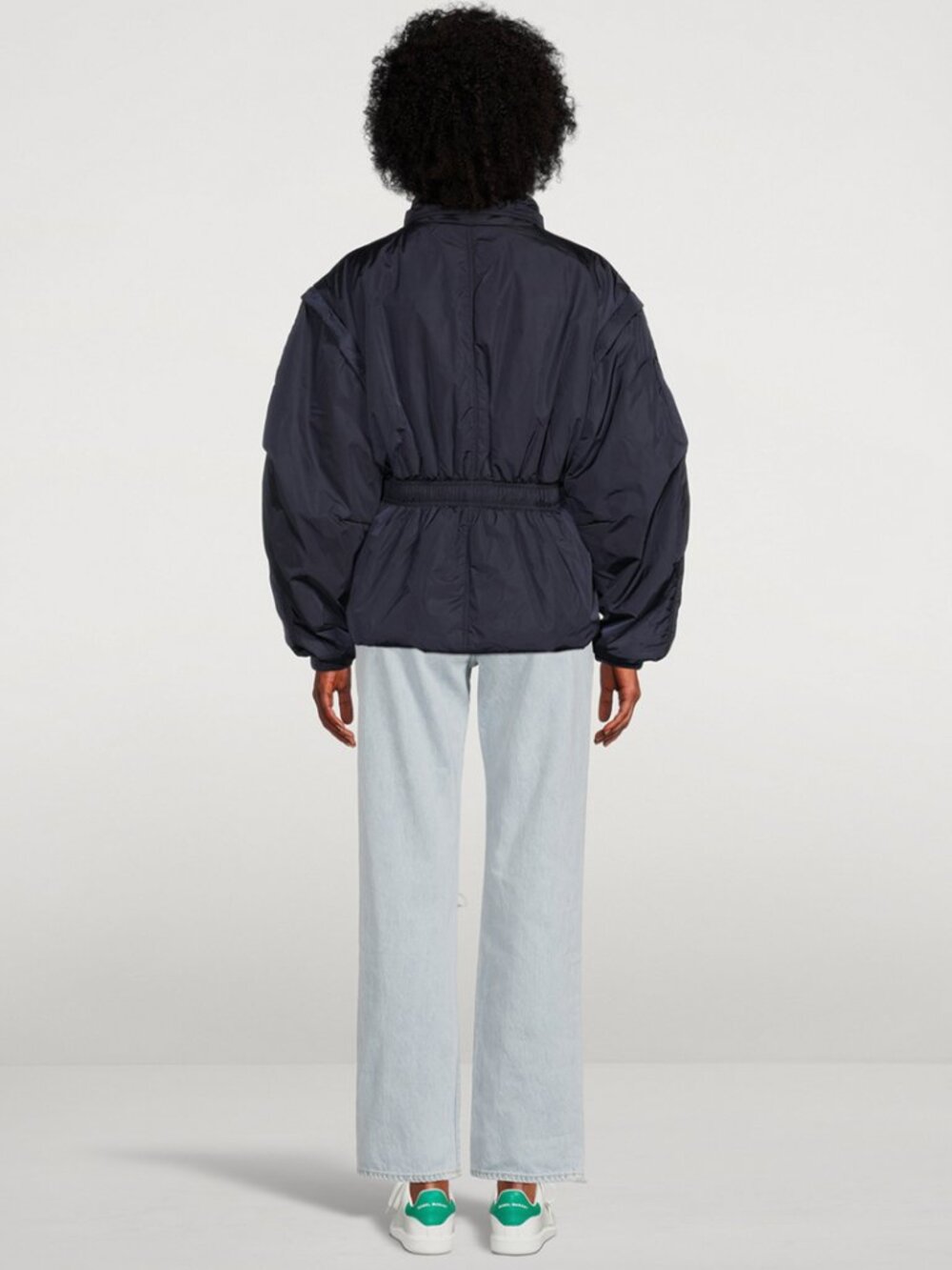ISABEL MARANT Dastyni navy blue jacket with detachable sleeves - Picture 2 of 16